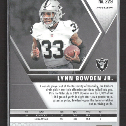 2020 Panini Mosaic Prizm Lynn Bowden Jr. #229 Pink Camo RC