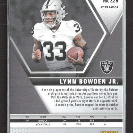 2020 Panini Mosaic Prizm Lynn Bowden Jr. #229 Pink RC