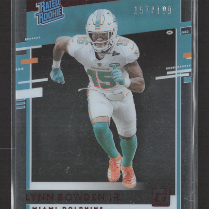 2021 Panini Chronicles Donruss Lynn Bowden Jr. #RR-LBJ Teal 157/199