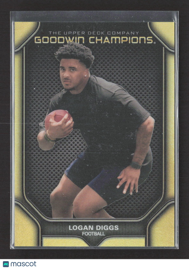 2024 Upper Deck Goodwin Champions Logan Diggs #P62 Black and Gold 15/50