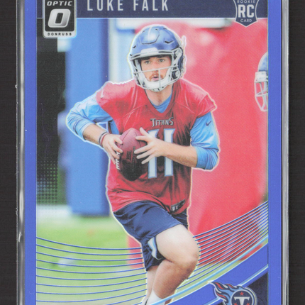 2018 Panini Donruss Optic Prizm Luke Falk #132 Blue RC /149
