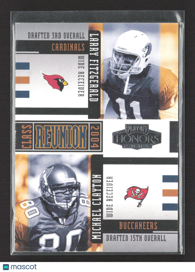 2005 Playoff Honors Class Reunion Larry Fitzgerald Michael Clayton #CR-26