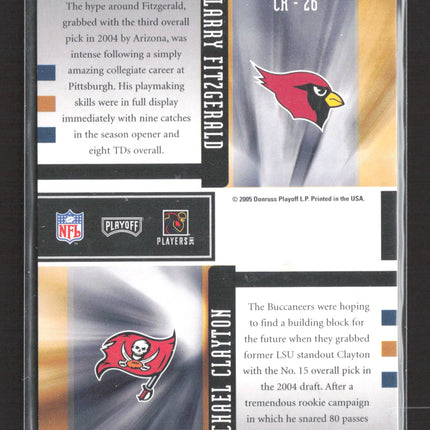 2005 Playoff Honors Class Reunion Larry Fitzgerald Michael Clayton #CR-26