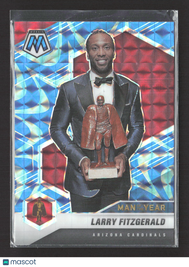 2021 Panini Mosaic Blue Reactive Larry Fitzgerald #269