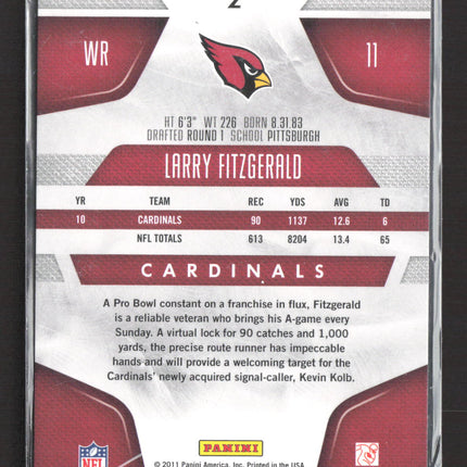 2011 Panini Certified Larry Fitzgerald #2 017/100