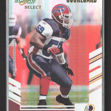 2007 Score Select Scorecard London Fletcher #34 /100