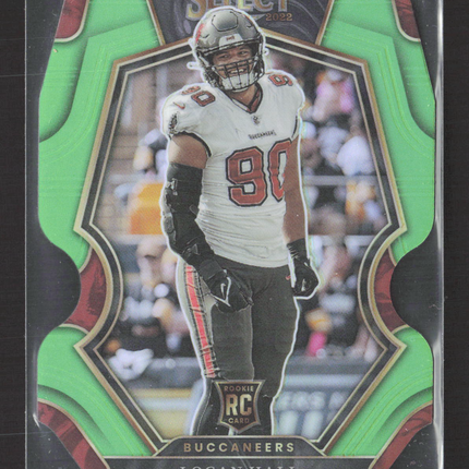 2023 Panini Select Prizm Logan Hall #193 Green RC 160/299