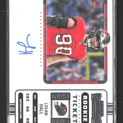 2023 Panini Contenders Football Logan Hall #162 RC Auto