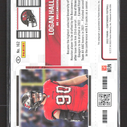 2023 Panini Contenders Football Logan Hall #162 RC Auto