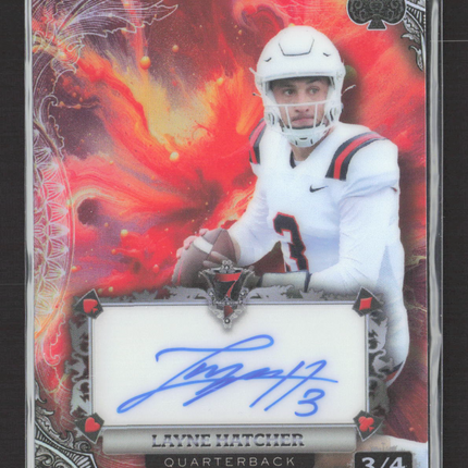 2024 Wild Card 7 Card Studs Layne Hatcher #AC7CG-LH Red Nebula 3/4 Auto