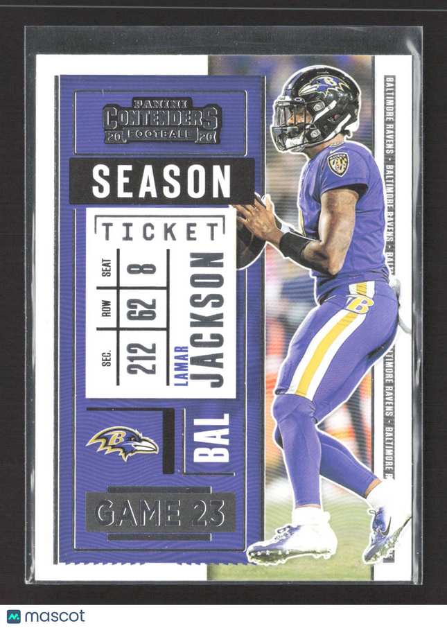 2020 Panini Contenders Football Lamar Jackson #93