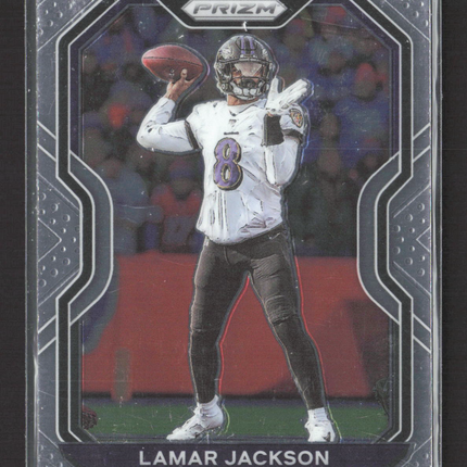 2020 Panini Prizm Lamar Jackson #37 Silver