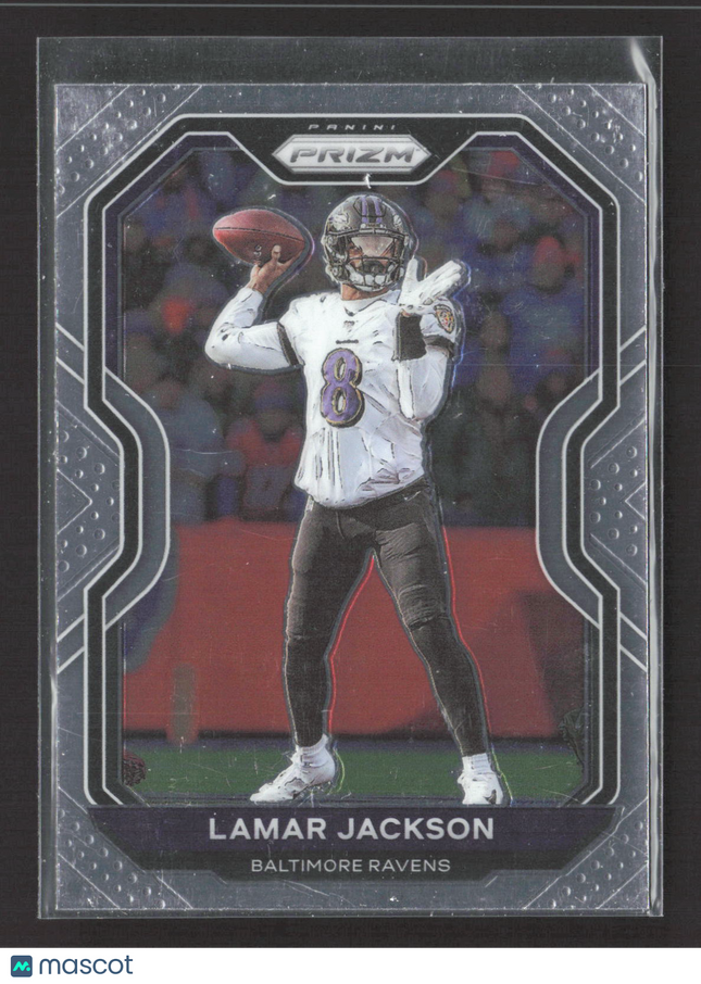 2020 Panini Prizm Lamar Jackson #37 Silver