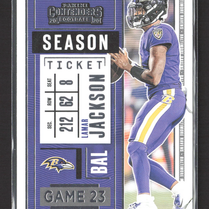 2020 Panini Contenders Lamar Jackson #93