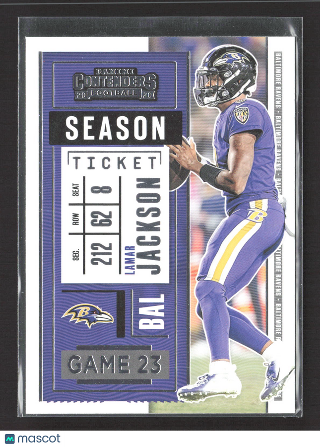 2020 Panini Contenders Lamar Jackson #93