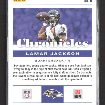 2023 Panini Chronicles Lamar Jackson #6