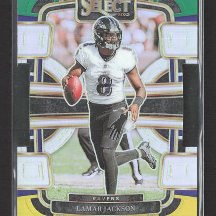 2024 Panini Select Concourse Lamar Jackson #7 Tie-Dye