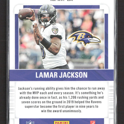 2023 Panini Contenders Football MVP Lamar Jackson #MVP-LJA