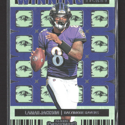 2023 Panini Contenders Winning Ticket Lamar Jackson #WT-LJA