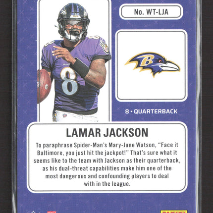 2023 Panini Contenders Winning Ticket Lamar Jackson #WT-LJA