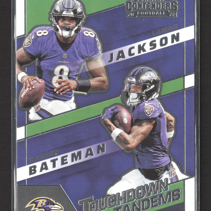 2023 Panini Contenders Football Touchdown Tandems Lamar Jackson #TDT-LJA