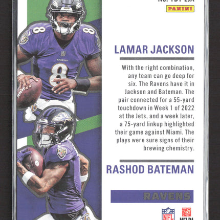 2023 Panini Contenders Football Touchdown Tandems Lamar Jackson #TDT-LJA