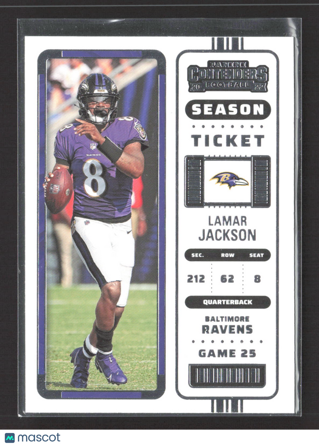 2023 Panini Contenders Football Season Ticket Lamar Jackson #5