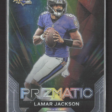 2023 Panini Prizm Prizmatic Lamar Jackson #12