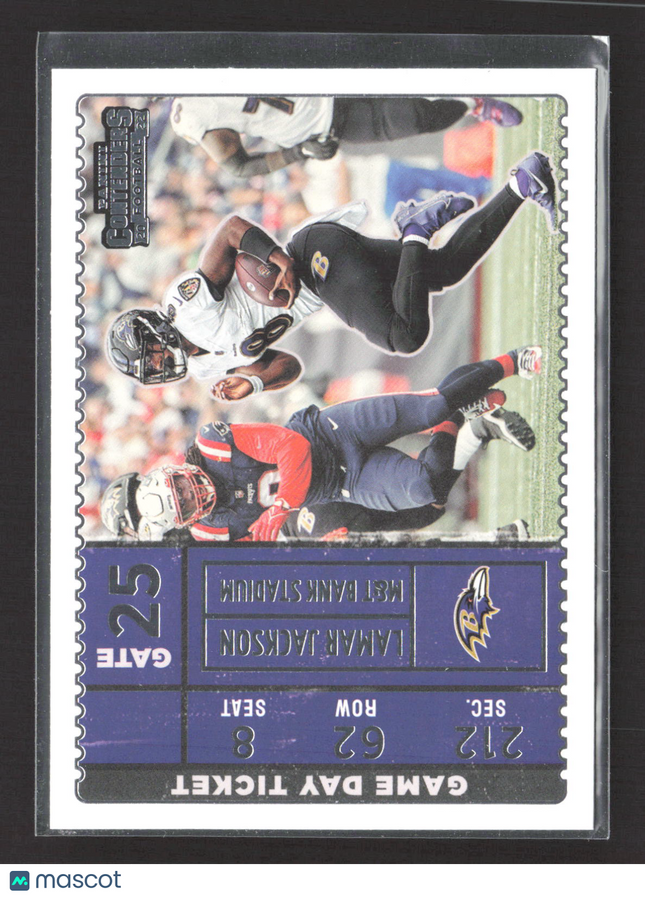 2023 Panini Contenders Football Game Day Ticket Lamar Jackson #GDT-LJA