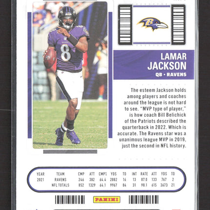 2023 Panini Contenders Football Lamar Jackson #5
