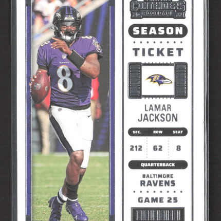 2022 Panini Contenders Football Lamar Jackson #5