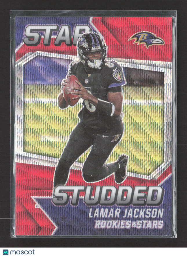 2021 Panini Rookies & Stars Prizm Star Studded Lamar Jackson #SS-14