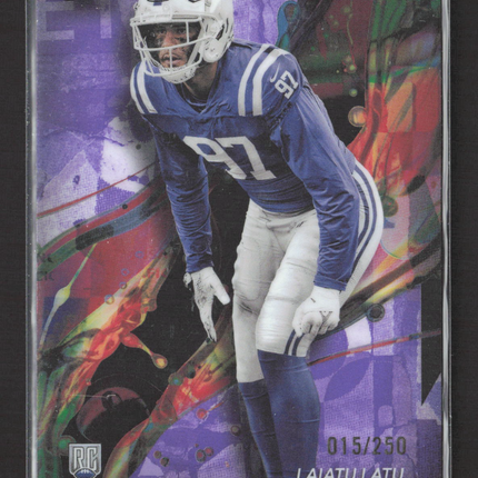 2024 Topps Finest Laiatu Latu #58 Purple RC 015/250