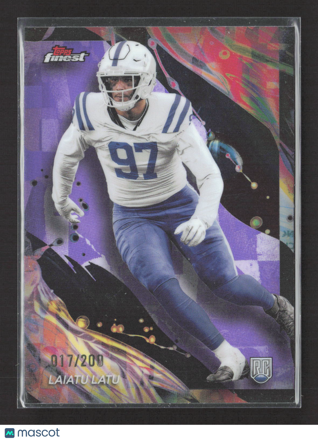 2024 Topps Finest Laiatu Latu #158 Purple Refractor 017/200