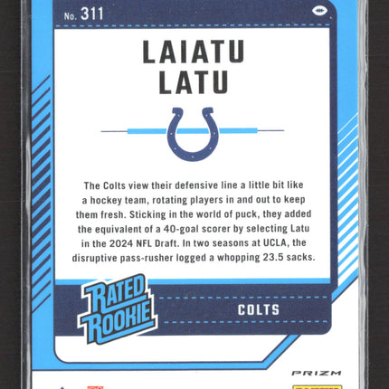 2024 Panini Donruss Optic Prizm Laiatu Latu #311 Red