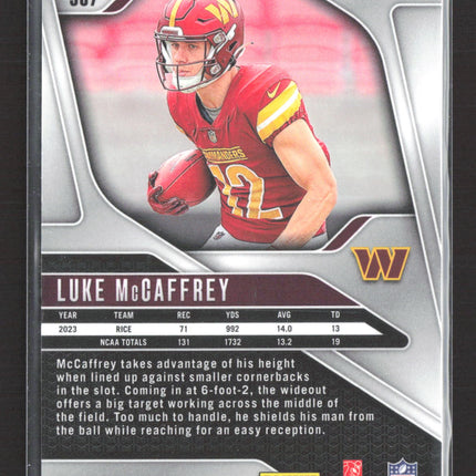 2024 Panini Prizm Luke McCaffrey #367 RC