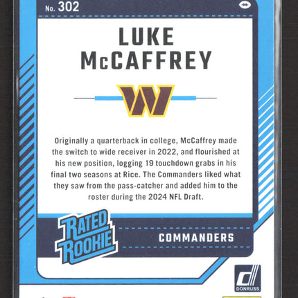2024 Panini Donruss Luke McCaffrey #302