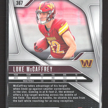 2024 Panini Prizm Luke McCaffrey #367 RC