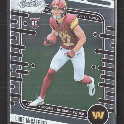 2024 Panini Absolute Football Luke McCaffrey #176 RC