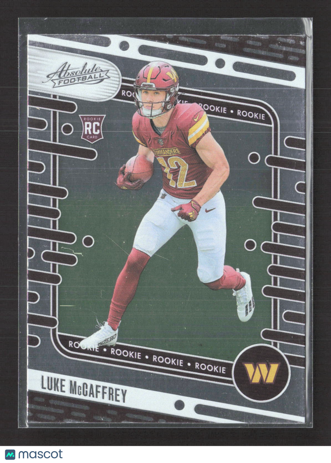 2024 Panini Absolute Football Luke McCaffrey #176 RC