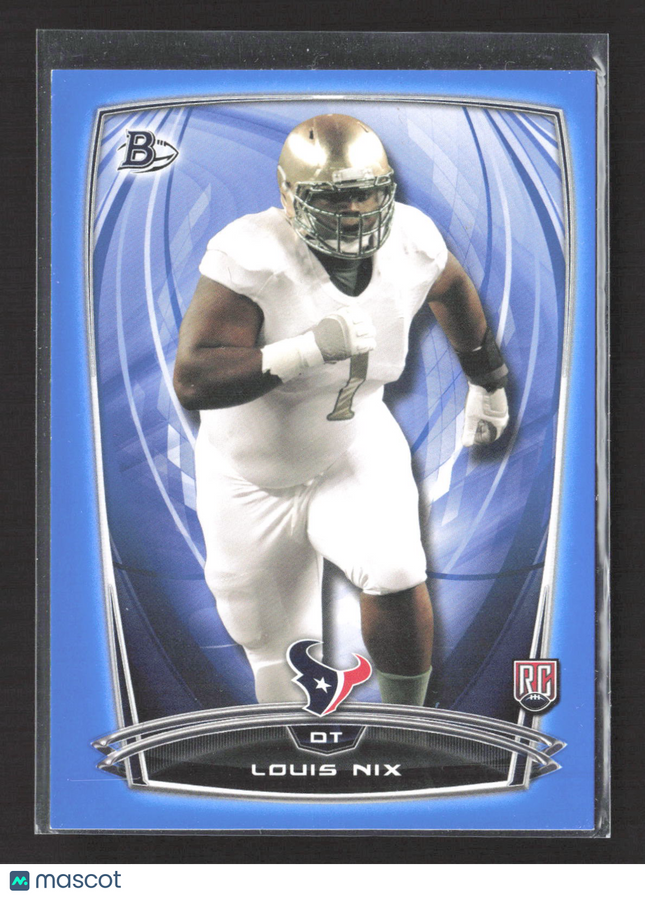2014 Bowman Louis Nix #79 Blue 436/499 RC