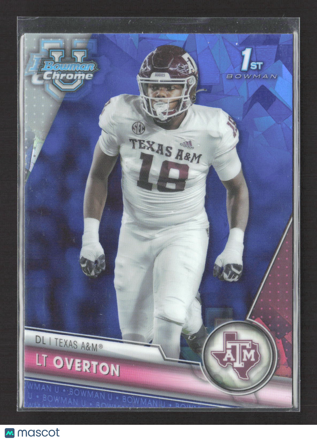2023 Bowman Chrome University LT Overton #139 Sapphire 1st Bowman