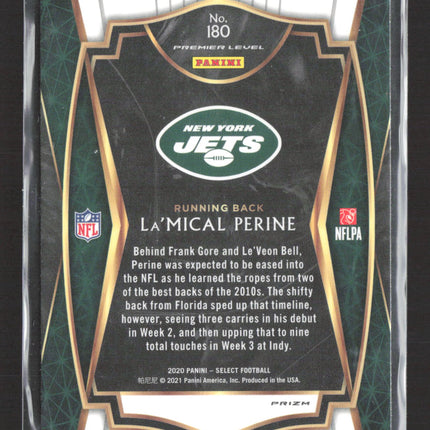 2021 Panini Select Prizm La'Mical Perine #180 Silver RC