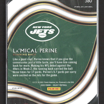 2020 Panini Select Prizm La'Mical Perine #380 Orange