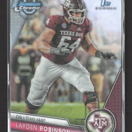2023 Bowman Chrome University Layden Robinson #125 Refractor 1st Bowman