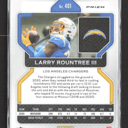 2021 Panini Prizm Larry Rountree III #401 Red Mosaic RC