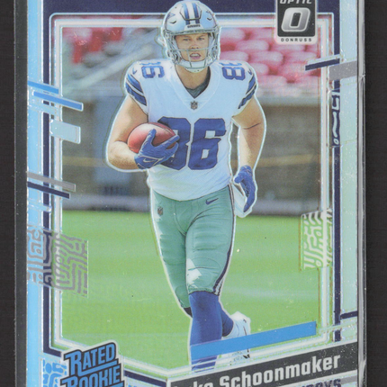 2023 Panini Donruss Optic Luke Schoonmaker #227 Light Blue Prizm