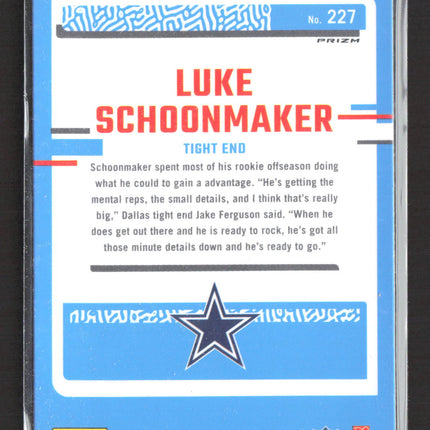2023 Panini Donruss Optic Luke Schoonmaker #227 Light Blue Prizm