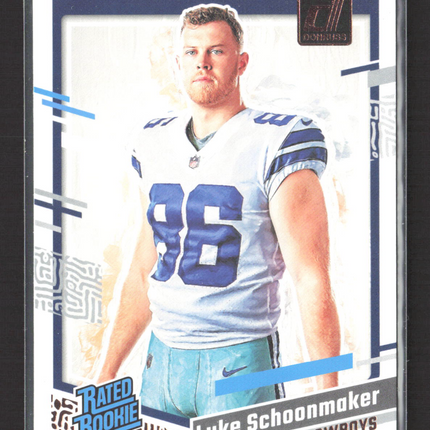 2023 Panini Donruss Football Luke Schoonmaker #318