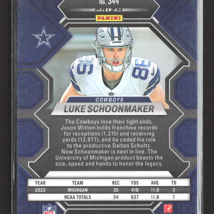 2023 Panini Mosaic Luke Schoonmaker #344 RC